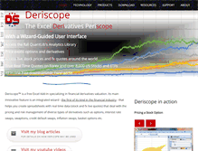 Tablet Screenshot of deriscope.com